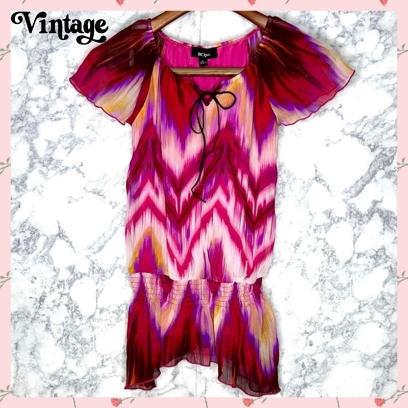 BCX Other - $10 Firm BCX Watercolor Dressy Tunic Blouse Girls Medium